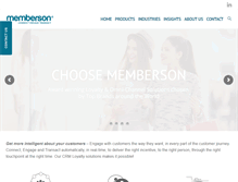 Tablet Screenshot of memberson.com